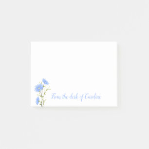 Floral Blue Daisy Flowers Wildflowers Daisies Post-it Notes