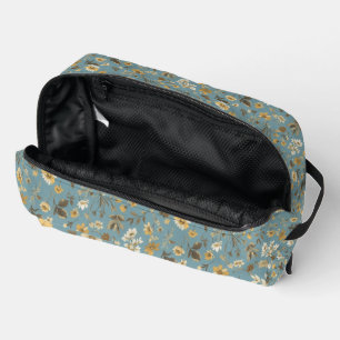 Floral Blue Dopp Kit