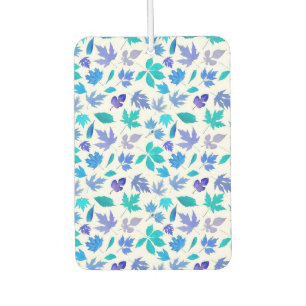 Floral Blue Flowers Pattern Design-36566 Car Air Freshener