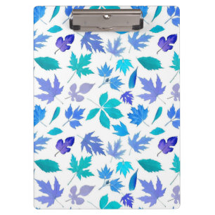Floral Blue Flowers Pattern Design-36566 Clipboard