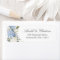 Floral Blue Hydrangea Greenery Return Address