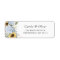 Floral Blue Hydrangea Sunflowers Return Address