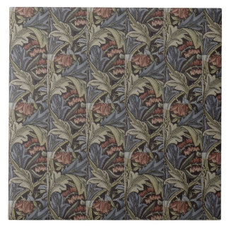 Floral Blue Pink Vintage William Morris Bluebell Tile
