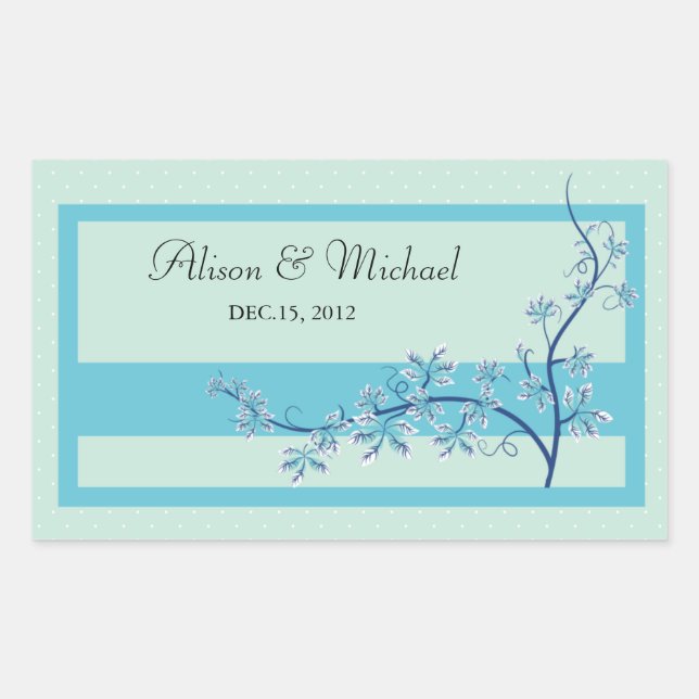 Floral Bluek -Wedding Seal (Front)