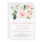 Floral Blush Pink Love In Bloom Bridal Shower
