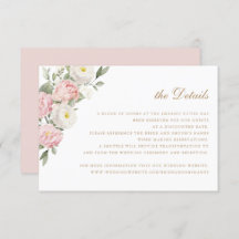 Floral Blush Roses Greenery Wedding Details