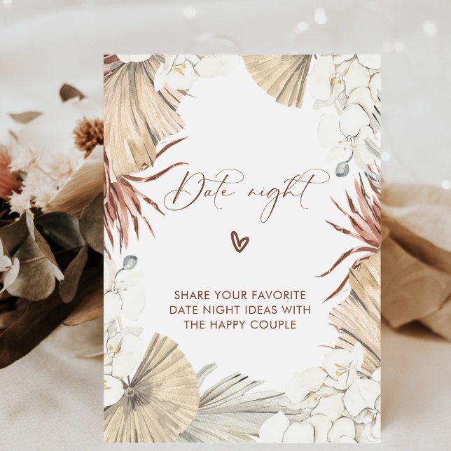 Floral Boho Elegant Date Night Ideas Sign (Creator Uploaded)