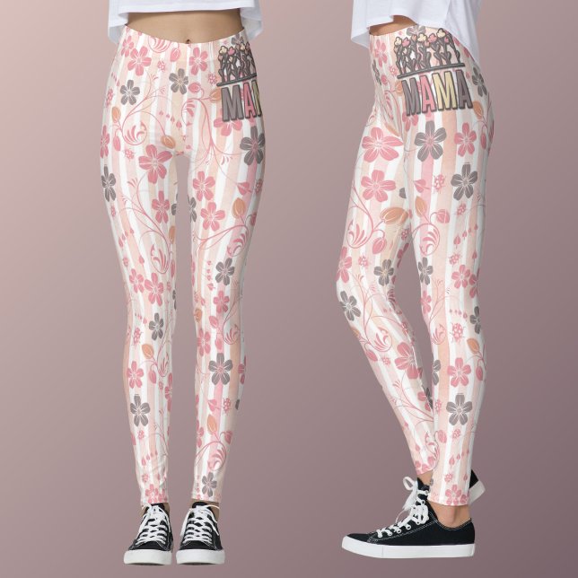 Floral Boho Mama  Leggings (Creator Uploaded)