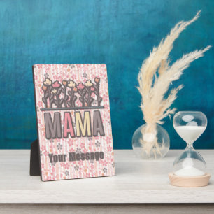 Floral Boho Mama Plaque
