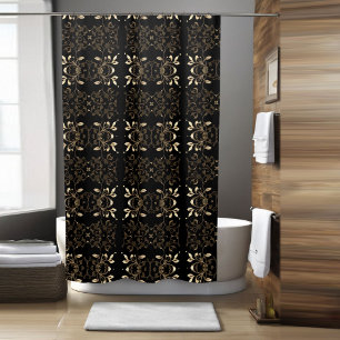 Floral Boho Shower Curtain Style 2