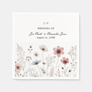 Floral boho summer simple napkin