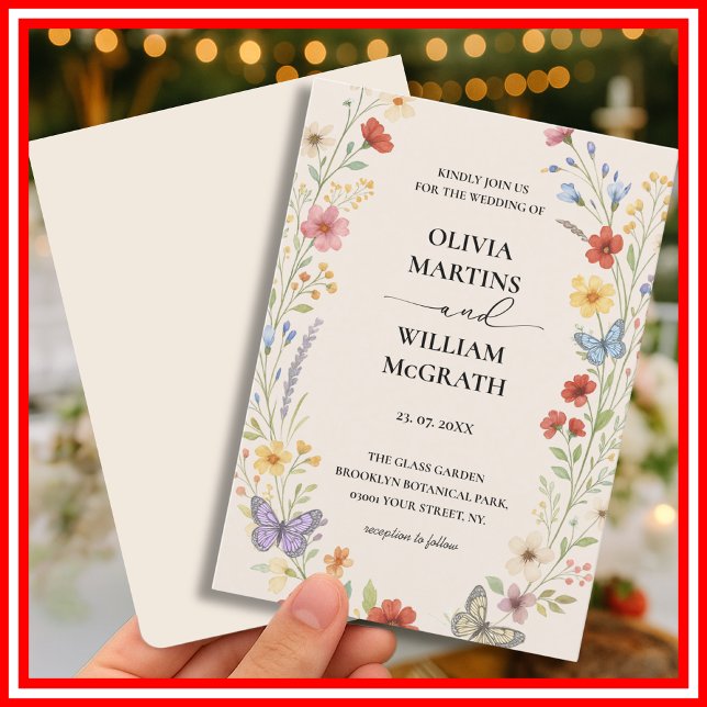 Floral Boho Terracotta Wedding Invitation (Creator Uploaded)