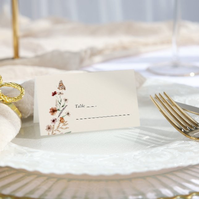 Floral Boho Wedding Place Card (Floral Boho Wedding Place Card
)