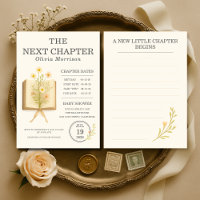 Floral Books Next Chapter Begins Baby Shower
