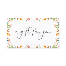 Floral Border Gift Certificate Template