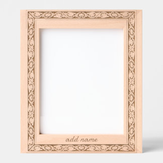 Floral Borders Anniversary Engraved frame