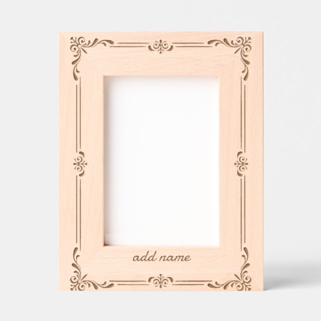 floral borers with custom name etched frames (Front)