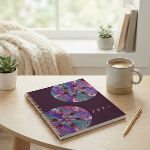 Floral botanical abstract illustration planner