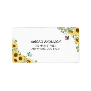Floral & Botanical Baby Shower Address Label