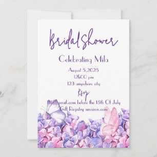 floral botanical bridal shower invitation