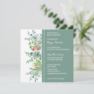 Floral Botanical Bridal Shower Invitation