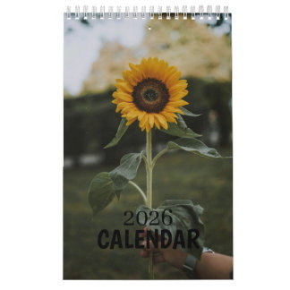 Floral Botanical Garden Illustrations Calendar