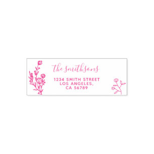 Floral Botanical Signature Boho Self-inking Stamp