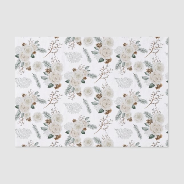 Floral Botanical Tissue Paper  (Front)