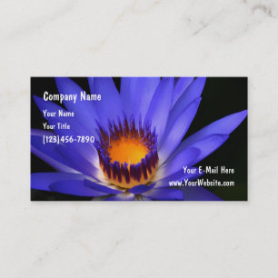 Floral Botanical Water Flower Business Cards