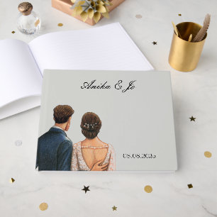 Floral Botanical wedding Guest Book