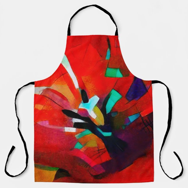 Floral bouquet abstraction. In the modern version  Apron (Front)