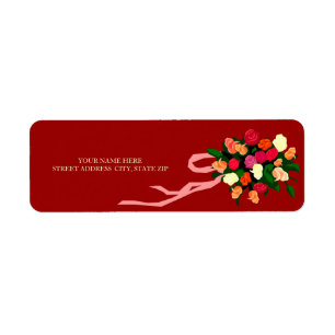 Floral Bouquet Address Mailing Labels