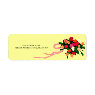 Floral Bouquet Address Mailing Labels