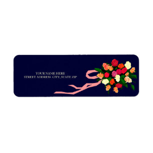 Floral Bouquet Address Mailing Labels