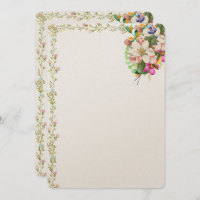 Floral Bouquet Blank Invitation