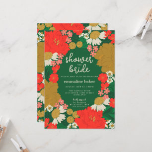 Floral Bouquet Bridal Shower Invitation