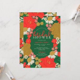Floral Bouquet Bridal Shower Invitation