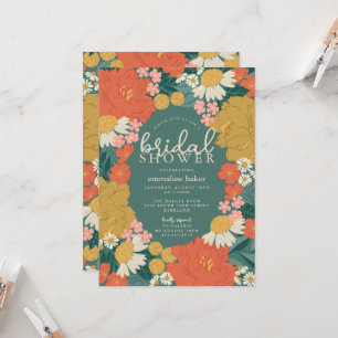 Floral Bouquet Bridal Shower Invitation