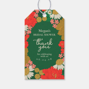 Floral Bouquet Bridal Shower Thank You Tag