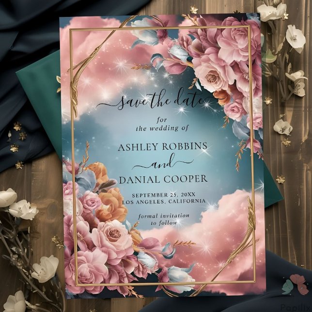 Floral Bouquet Fine Selection Luxury Save The Date Invitation (Creator Uploaded)