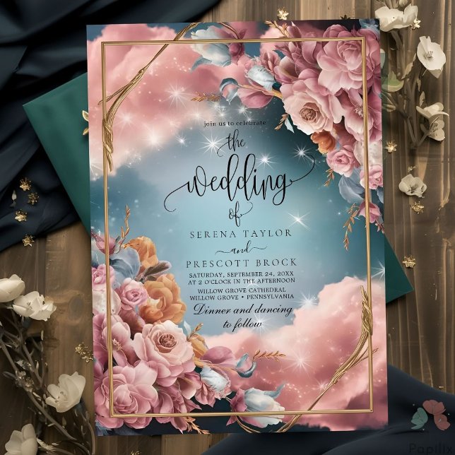 Floral Bouquet Fine Selection Luxury Wedding Invitation (Creator Uploaded)
