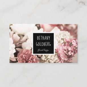 Floral Bouquet Florist Event Design Business Card