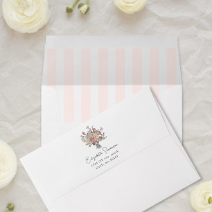 Floral Bouquet Fresh off the Market Bridal Shower Envelope