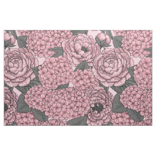 Floral bouquet in pink fabric