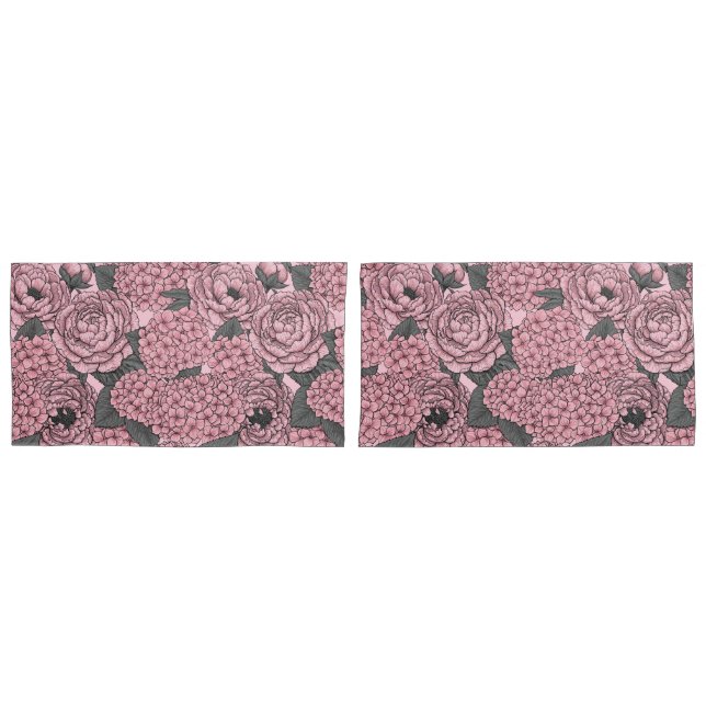 Floral bouquet in pink pillowcase (Front-Set)