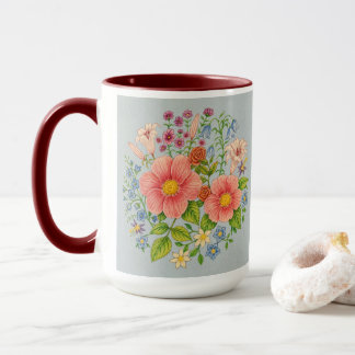 Floral Bouquet Large Mug