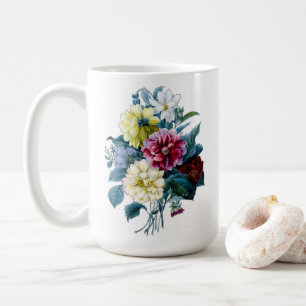 Floral Bouquet of Mixed Dahlias Coffee Mug