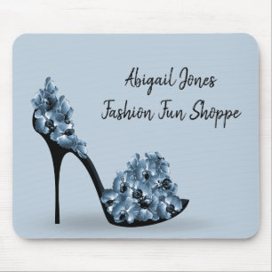 Floral Bouquet on High Heel Mouse Pad