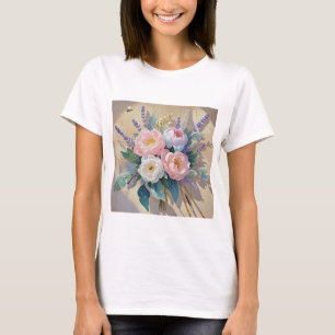 Floral Bouquet peonies lavender T-Shirt