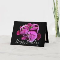 Floral Bouquet Pink Peonies Flower Girl Birthday